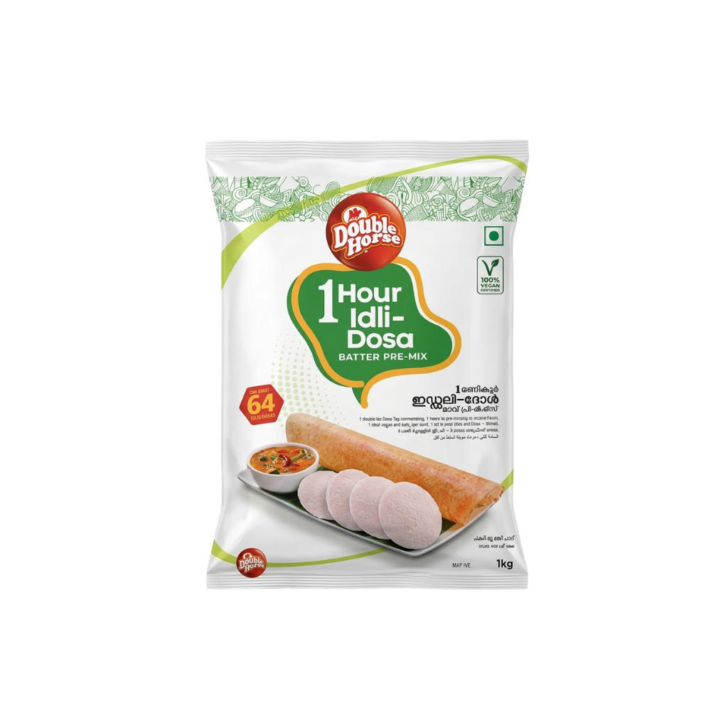 DH 1Hour Idli Dosa Mix Double Horse 1 kg buy online USA - 1